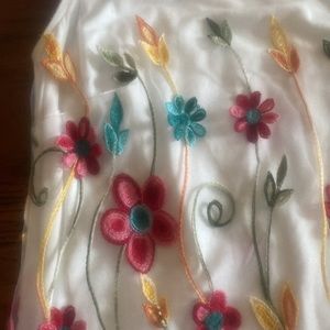 Floral embroidered dress